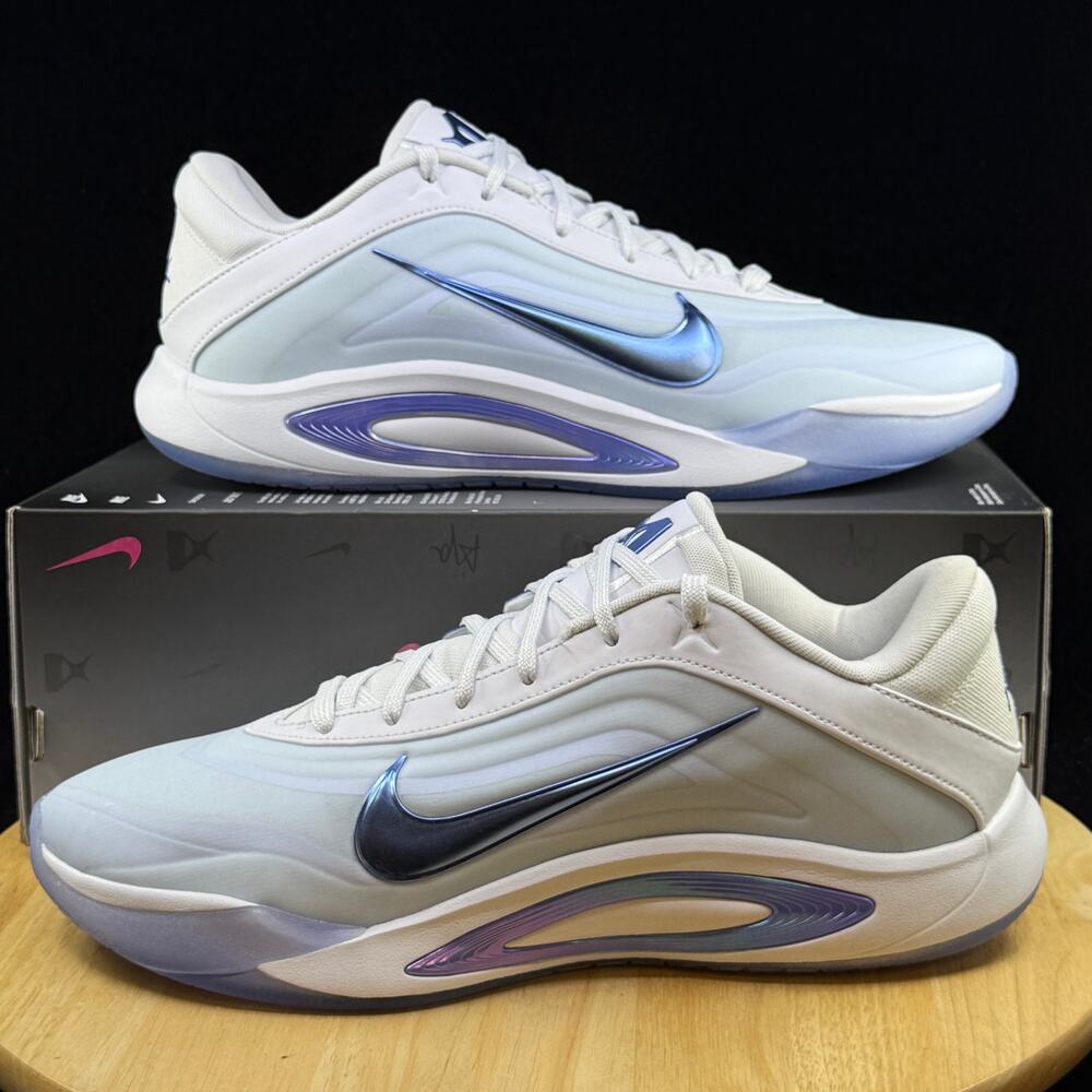 Nike Aja Wilson Football Grey/Sapphire NBY FZ8605 104 Women’s 13/ Men 11.5 - Picture 1 of 10